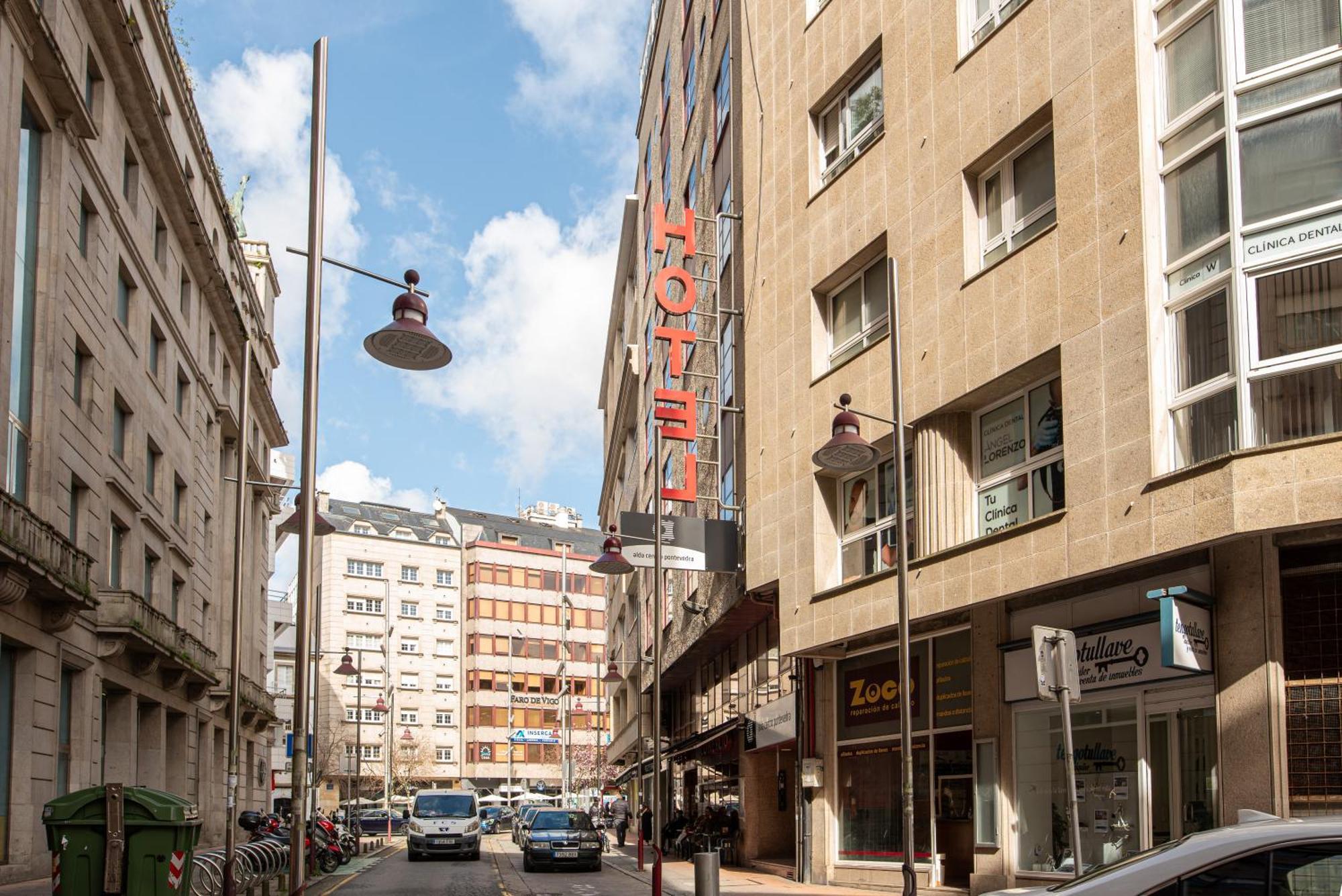 Hotel Alda Centro Pontevedra Kültér fotó